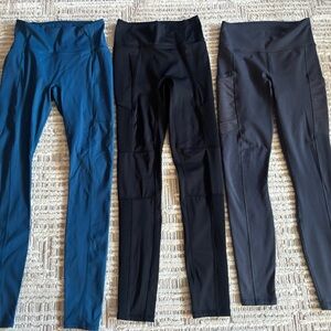 Women’s Blue and Black Fabletics Leggings